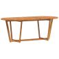Preview: Garten-Esstisch Oval 200x90x75 cm Massivholz Akazie