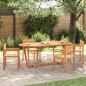 Preview: Garten-Esstisch Oval 200x90x75 cm Massivholz Akazie