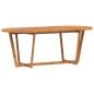 Preview: Garten-Esstisch Oval 200x90x75 cm Massivholz Akazie