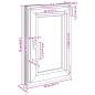 Preview: Kellerfenster "RISOR" 50x75 cm Drehkipp DIN Links Weiß
