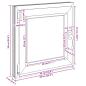 Preview: Kellerfenster "RISOR" 50x50 cm Drehkipp DIN Links Anthrazit