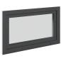 Preview: Kellerfenster "RISOR" 100x70 cm Drehkipp DIN Links Anthrazit