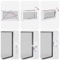 Preview: Kellerfenster "RISOR" 100x70 cm Drehkipp DIN Links Anthrazit
