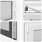 Preview: Kellerfenster "RISOR" 100x70 cm Drehkipp DIN Links Anthrazit