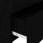 Preview: Nachttisch mit 2 Schubladen Schwarz 40x36,5x62 cm