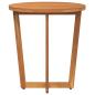 Preview: Garten-Beistelltisch Rund Ø55x60 cm Massivholz Akazie