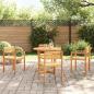 Preview: Gartenstühle 4 Stk. 50x53x80 cm Massivholz Akazie