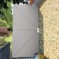 Preview: ARDEBO.de - Faltbarer Terrassen-Seitenfächer Creme 400×200 cm