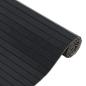 Preview: Teppich Rechteckig Schwarz 100x100 cm Bambus