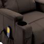 Preview: Massagesessel Braun Kunstleder