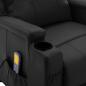 Preview: Massagesessel Schwarz Kunstleder