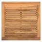 Preview: 5-teiliges Gartenbank-Set mit Kissen aus massivem Teakholz, 2-teiliges Gartenbank-Set aus massivem Teakholz, Gartentisch 60x60x30 cm aus massivem Teakholz