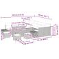 Preview: 13-teiliges Garten-Sofa-Set mit Kissen Beige Poly-Rattan Akazie, 4-teiliges Garten-Ess-Set mit Kissen Beige Poly-Rattan Akazie, 2-Sitzer Garten-Sofa mit Kissen Beige Poly-Rattan
