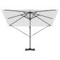 Preview: Terrassenschirm Sand Polyesterdach 3m Verstellbare Armlehnen