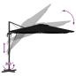 Preview: Freischwingender Roma Parasol Schwarz 286x285x265 cm Aluminium