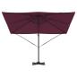 Preview: Sonnenschirm Burgunderrot Aluminium, Polyester Groß