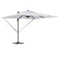 Preview: Freischwinger Roma Sonnenschirm mit LEDs Sand 286x285x270 cm Aluminium