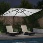 Preview: Freischwinger Roma Sonnenschirm mit LEDs Sand 286x285x270 cm Aluminium