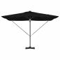 Preview: Freischwinger Roma Sonnenschirm mit LEDs Schwarz 286x285x270 cm Aluminium