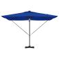 Preview: Freischwinger Roma Sonnenschirm mit LEDs Azurblau 286x285x270 cm Aluminium