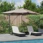 Preview: ARDEBO.de - Cantilever Sonnenschirm - Taupe Taupe Stoff Groß Höhenverstellbar