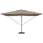 Preview: Cantilever Sonnenschirm - Taupe Taupe Stoff Groß Höhenverstellbar