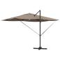 Preview: Cantilever Sonnenschirm - Taupe Taupe Stoff Groß Höhenverstellbar