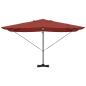 Preview: Freischwingender Sonnenschirm Terracotta Polyester Groß