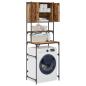 Preview: Waschmaschinen-Schrank Altes Holz 68x48,5x194 cm