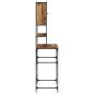 Preview: Waschmaschinen-Schrank Altes Holz 68x48,5x194 cm
