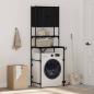 Preview: ARDEBO.de - Waschmaschinen-Schrank Schwarze Eiche 68x48,5x194 cm