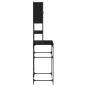 Preview: Waschmaschinen-Schrank Schwarze Eiche 68x48,5x194 cm