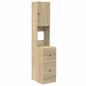 Preview: Küchenschrank Sonoma Eiche 35x50x180 cm Spanplatte