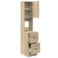 Preview: Küchenschrank Sonoma Eiche 35x50x180 cm Spanplatte