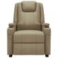 Preview: Massagesessel Cappuccino-Braun Kunstleder