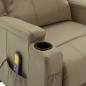 Preview: Massagesessel Cappuccino-Braun Kunstleder
