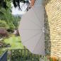 Preview: ARDEBO.de - Faltbarer Terrassen-Seitenfächer Creme 160 cm