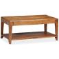 Preview: Couchtisch Massivholz 88x50x38 cm