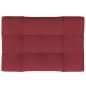 Preview: Palettenkissen Weinrot 120x80x12 cm Stoff