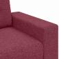 Preview: 2-teiliges Sofa Set mit Kissen Weinroter Stoff