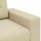 Preview: 2-teiliges Sofa Set mit Kissen cremefarbenes Stoff