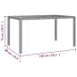 Preview: 7-tlg. Garten-Essgruppe mit Kissen Schwarz Poly Rattan