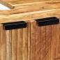 Preview: 3-teiliges Sideboard Braun 60x33x75 cm aus Massivholz Akazie