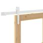 Preview: Schiebetür mit Bausatz 78x232 cm Massivholz Fichte, Innentür mit Glas 'ORKDAL'78x232x4 cm Massivholz Fichte