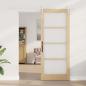 Preview: Schiebetür mit Hardware-Set 86x211 cm aus massivem Holz, Innentür mit Glas 'ORKDAL'86x211x4 cm aus massivem Holz