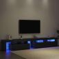 Preview: TV-Schränke 3 Stück mit LED-Lichtern Schwarzes Eichenholz, TV-Schränke mit LED-Lichtern 2 Stück Schwarzes Eichenholz 60x35x40 cm Holzwerkstoff