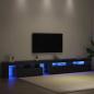 Preview: TV-Schränke 3 Teile mit LED-Lichtern schwarzes Eichenholz Holzwerkstoff, TV-Schränke mit LED-Lichtern 2 Teile schwarzes Eichenholz 75x35x40 cm Holzwerkstoff