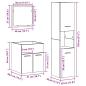 Preview: 3-teiliges Badezimmermöbelset Alter Holz Werkholz