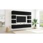 Preview: 8-teiliges TV-Schranksystem Wandmontiert Schwarze Eiche Holzwerkstoff, Wandmontierte TV-Schränke 2 Stück Schwarze Eiche 30,5x30x30 cm, TV-Schränke 2 Stück Schwarze Eiche 100x30x30 cm Holzwerkstoff
