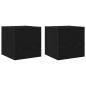 Preview: 8-teiliges TV-Schranksystem Wandmontiert Schwarze Eiche Holzwerkstoff, Wandmontierte TV-Schränke 2 Stück Schwarze Eiche 30,5x30x30 cm, TV-Schränke 2 Stück Schwarze Eiche 100x30x30 cm Holzwerkstoff